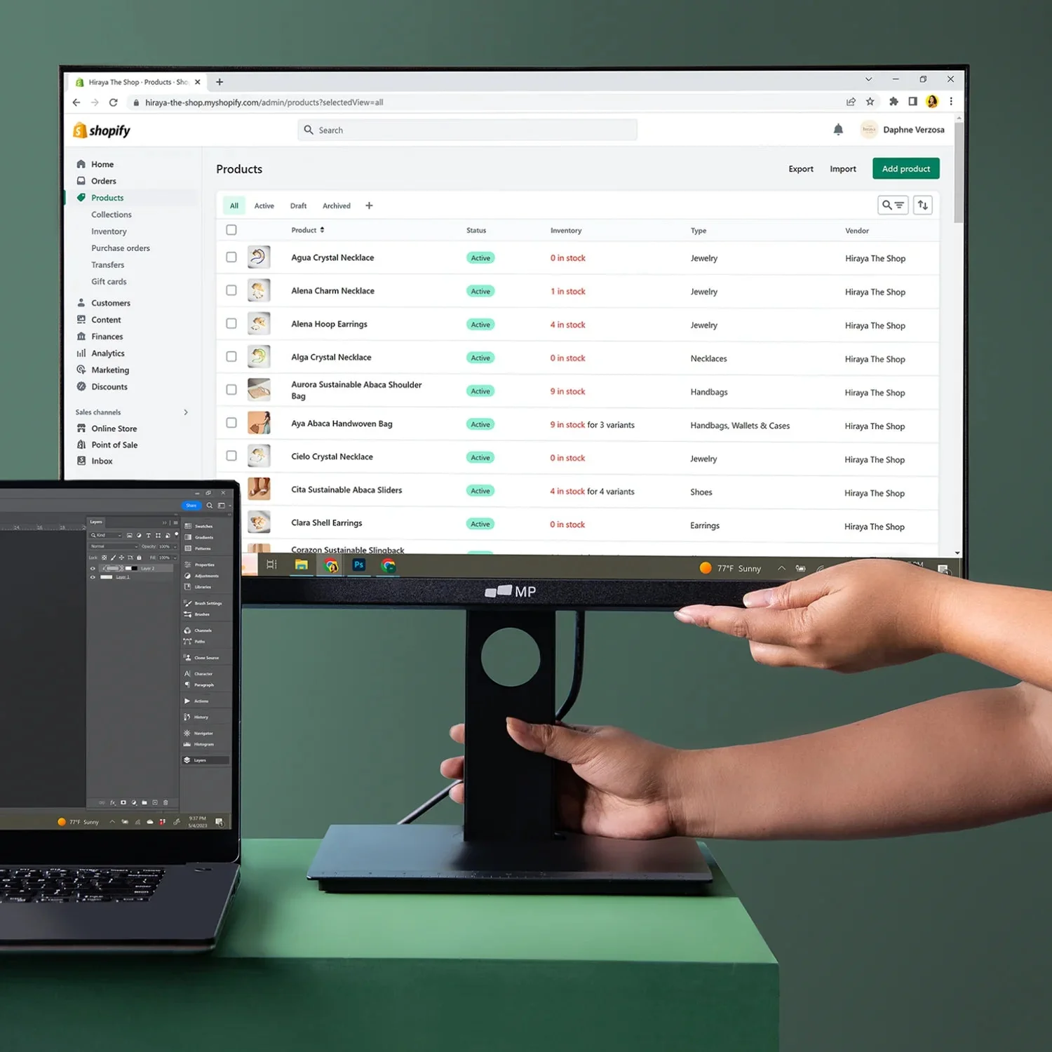 23.8" FHD Desktop Monitor - Image 9